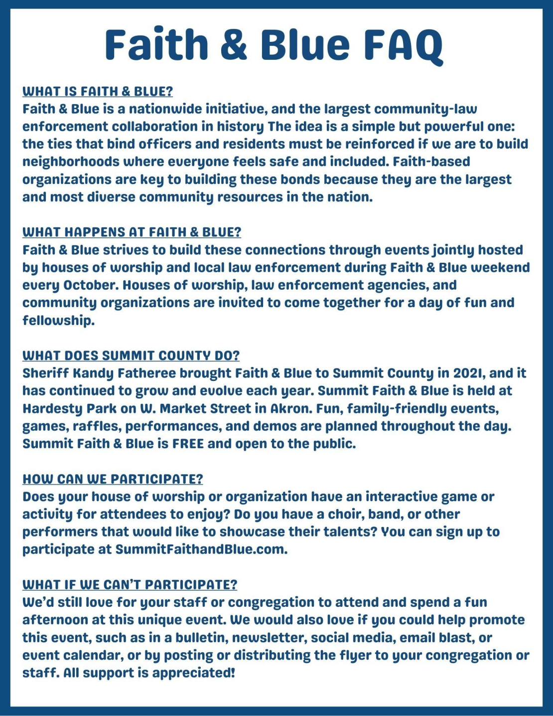 Image: Faith & Blue FAQ Faith & Blue FAQ