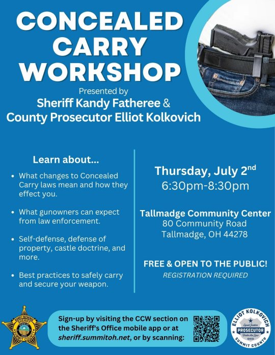 CCW Workshop - Tallmadge 7/2/2026